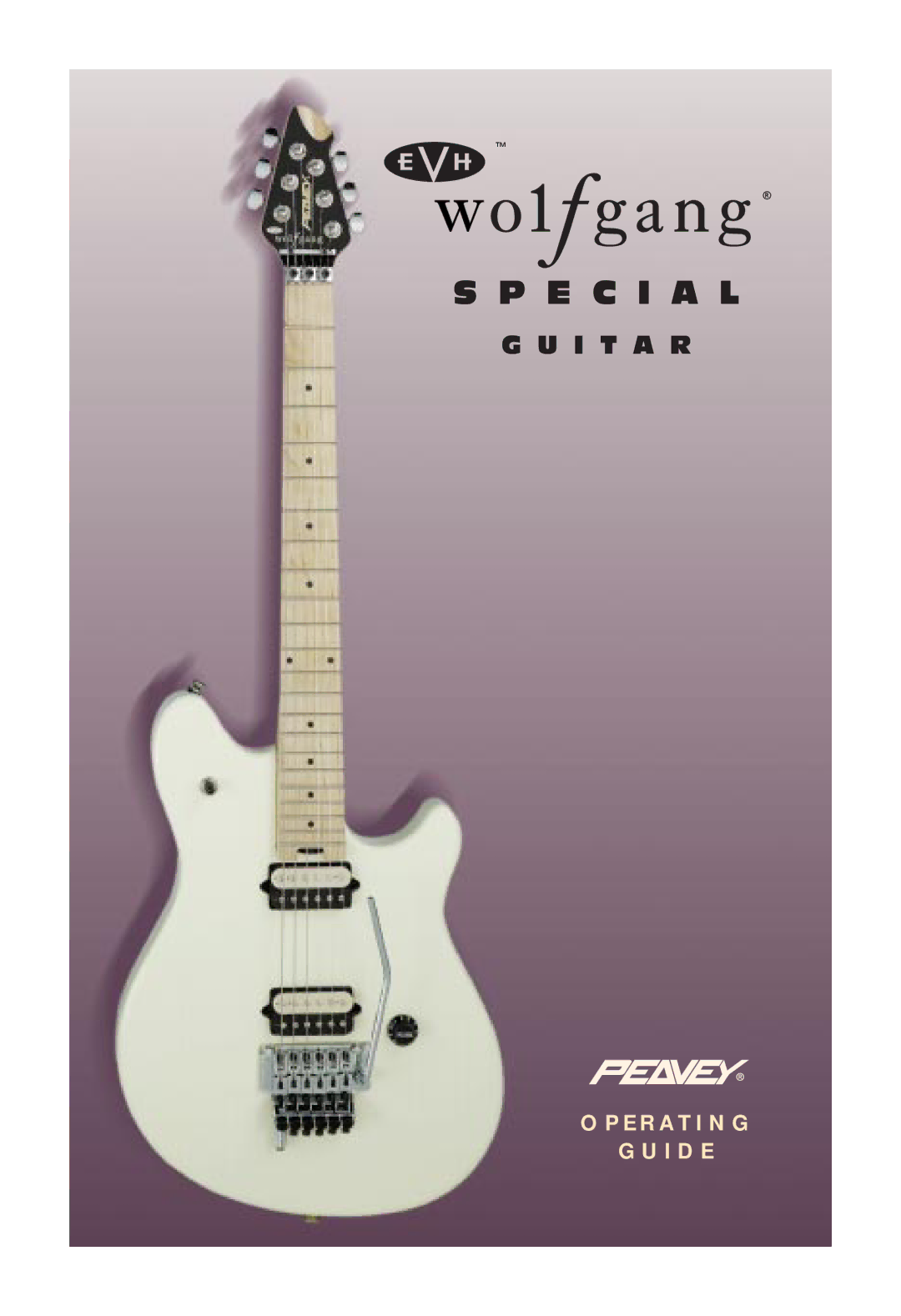 Peavey EVH Wolfgang manual E C I a L 