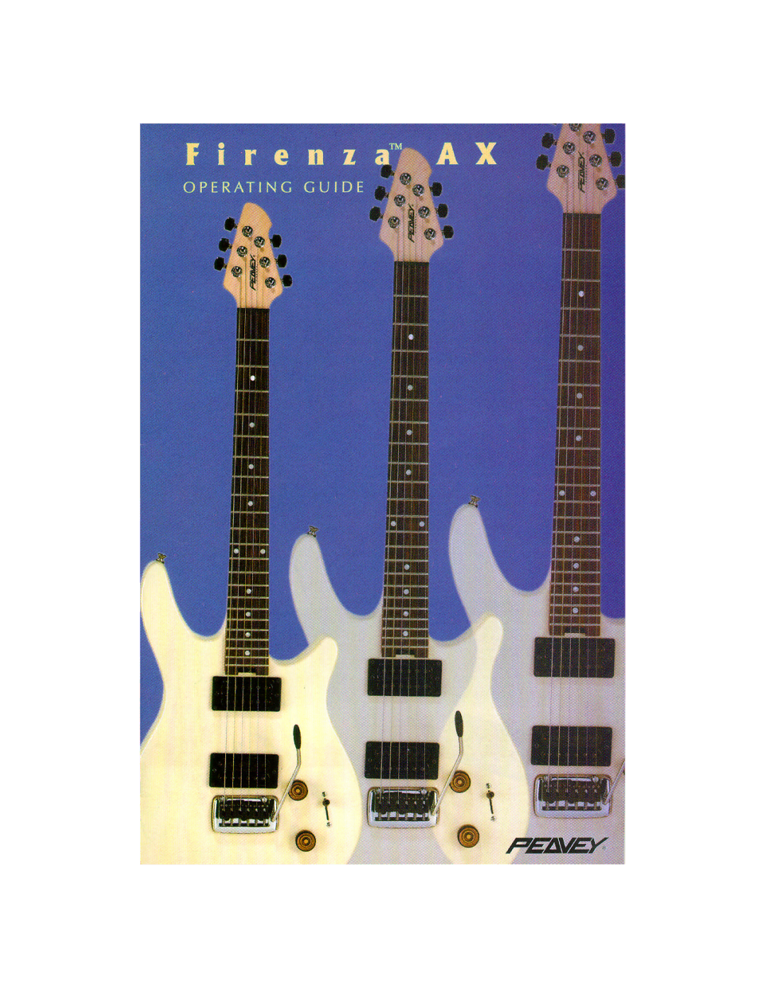 Peavey Firenza AX manual 