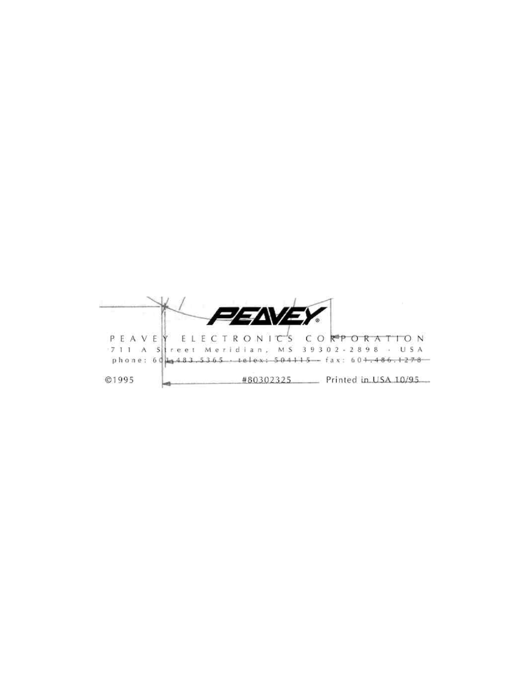 Peavey Forum AX manual 