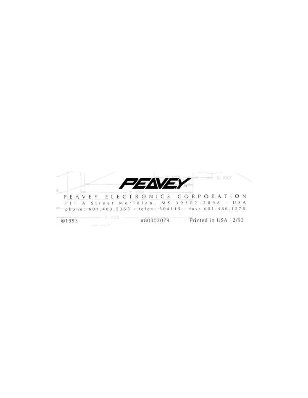 Peavey Forum Plus manual 