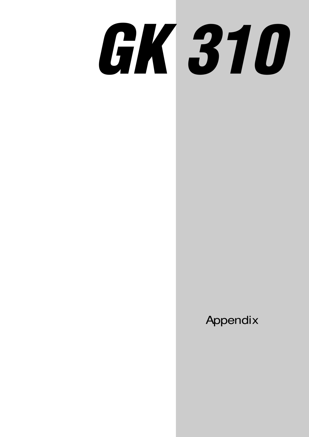 Peavey 271284, GK 310 owner manual Appendix 