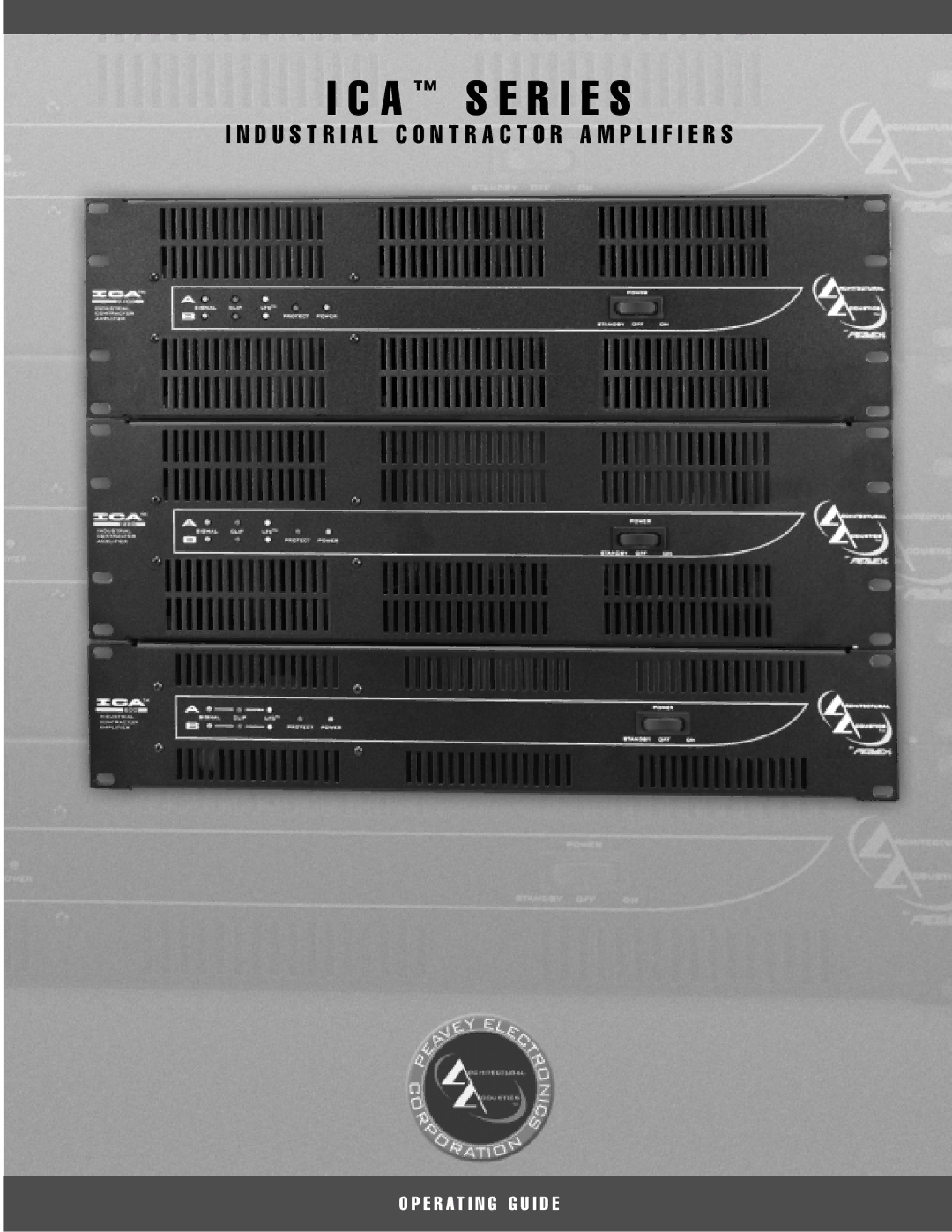 Peavey ICA 600, ICA Series, ICA 800V, ICA 400V, ICA 2400V, ICA 1200 manual A S E R I E S 