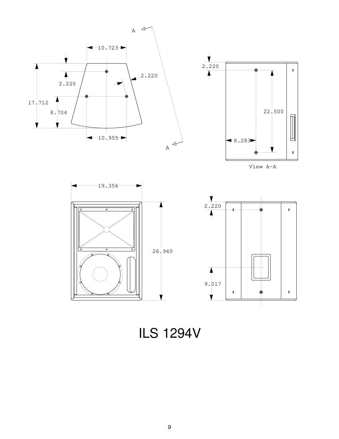 Peavey ILS 1294V specifications Ils 