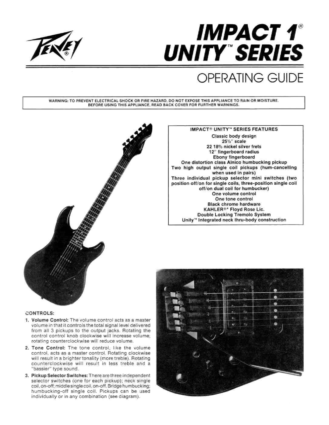 Peavey Impact 1 manual 