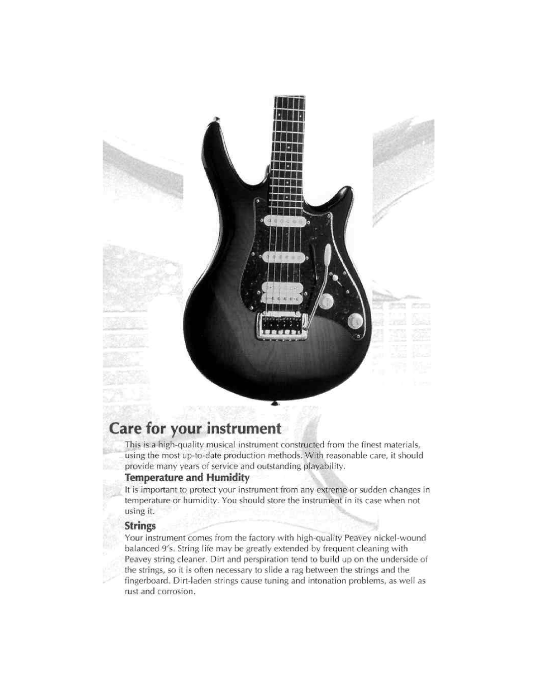 Peavey Impact Firenza AX manual 