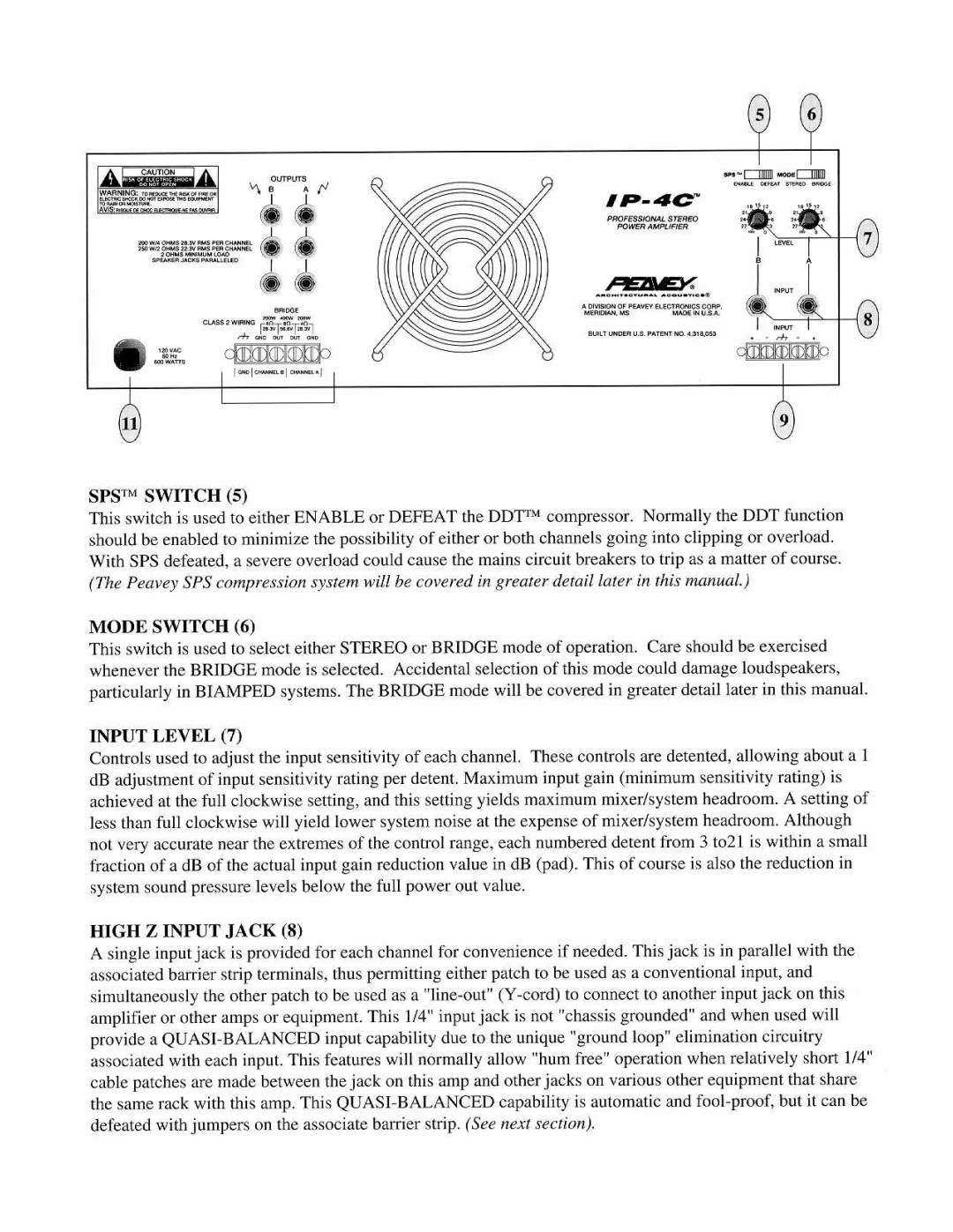 Peavey IP Series manual 