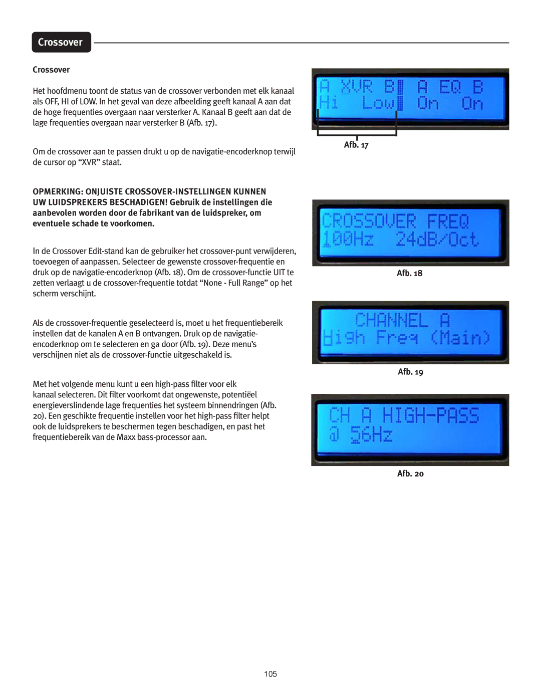 Peavey IPR 6000, IPR 3000, IPR 4500, IPR 1600 manual 105 