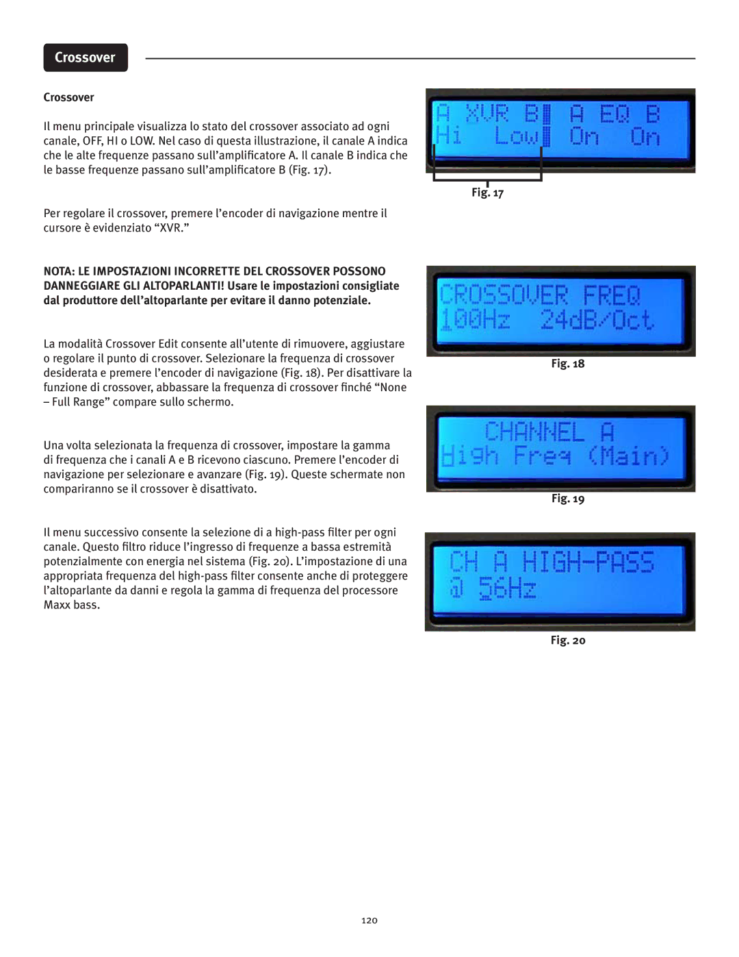 Peavey IPR 3000, IPR 6000, IPR 4500, IPR 1600 manual 120 