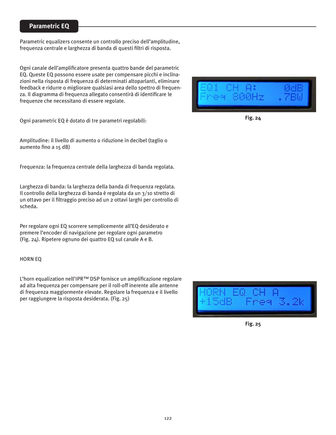 Peavey IPR 4500, IPR 3000, IPR 6000, IPR 1600 manual Horn EQ 