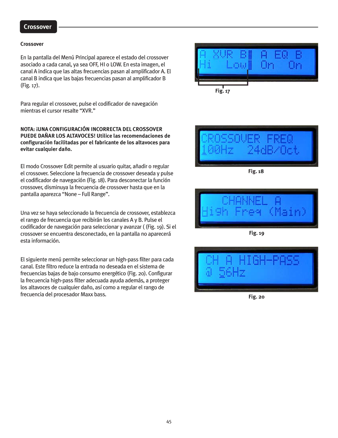 Peavey IPR 6000, IPR 3000, IPR 4500, IPR 1600 manual Crossover 