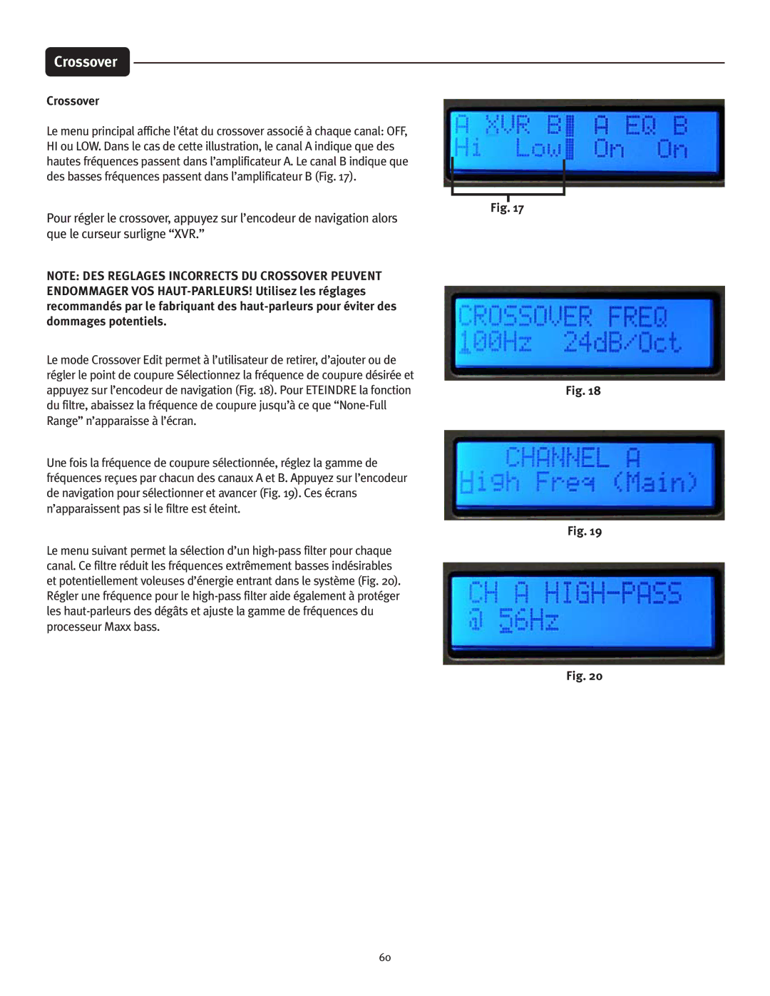 Peavey IPR 3000, IPR 6000, IPR 4500, IPR 1600 manual Crossover 