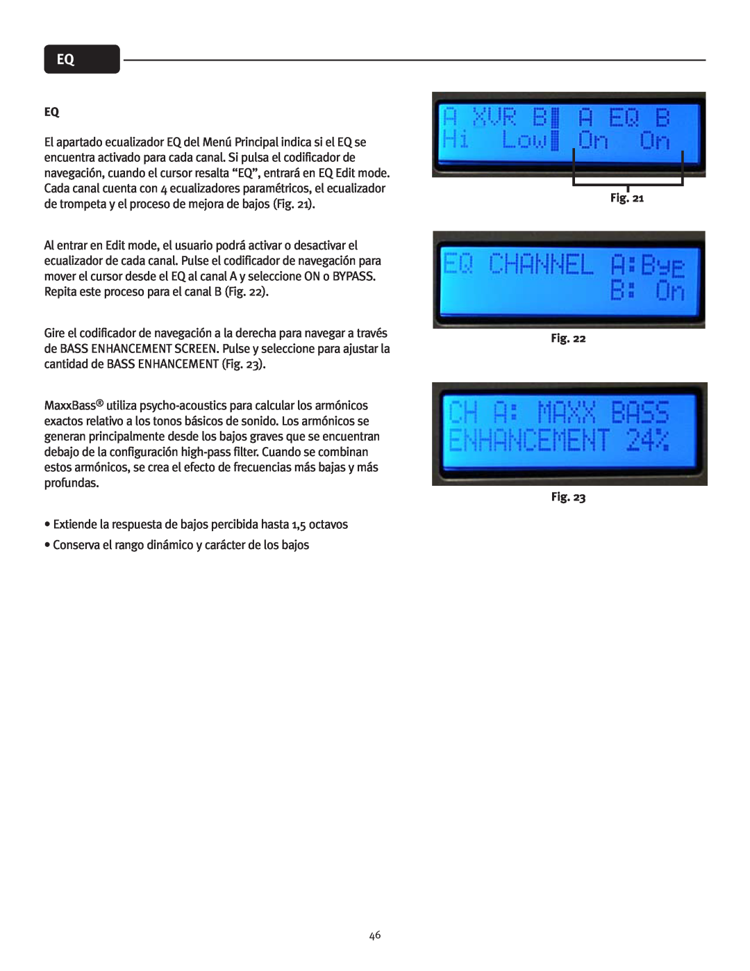 Peavey IPR 4500, IPR 3000, IPR 6000, IPR 1600 manual Extiende la respuesta de bajos percibida hasta 1,5 octavos 