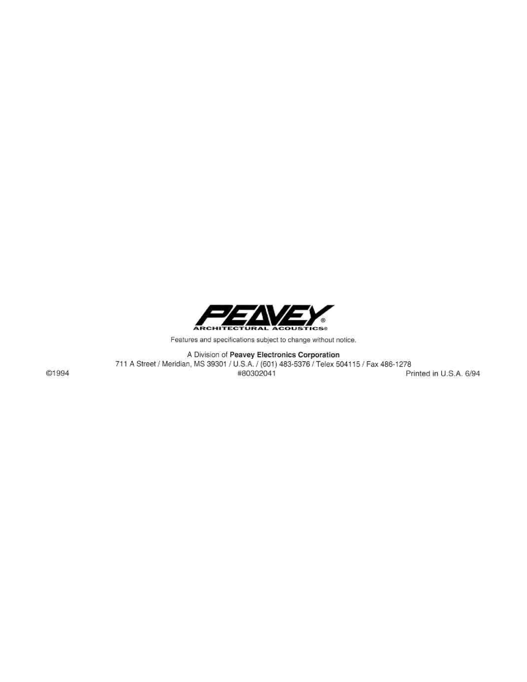 Peavey IPS 150 manual 