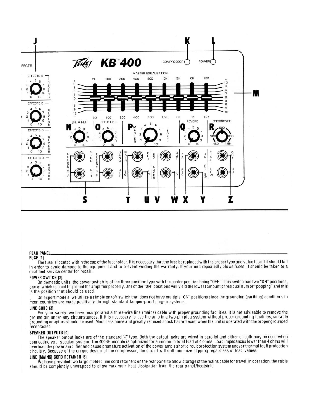 Peavey KB-400 manual 