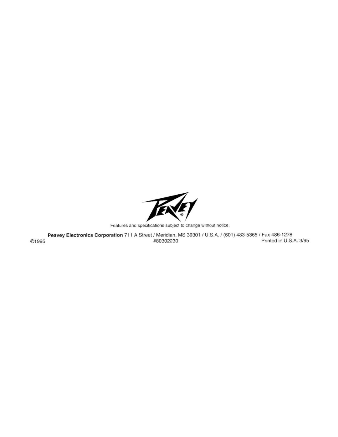 Peavey LM 16s, LM 8s manual 