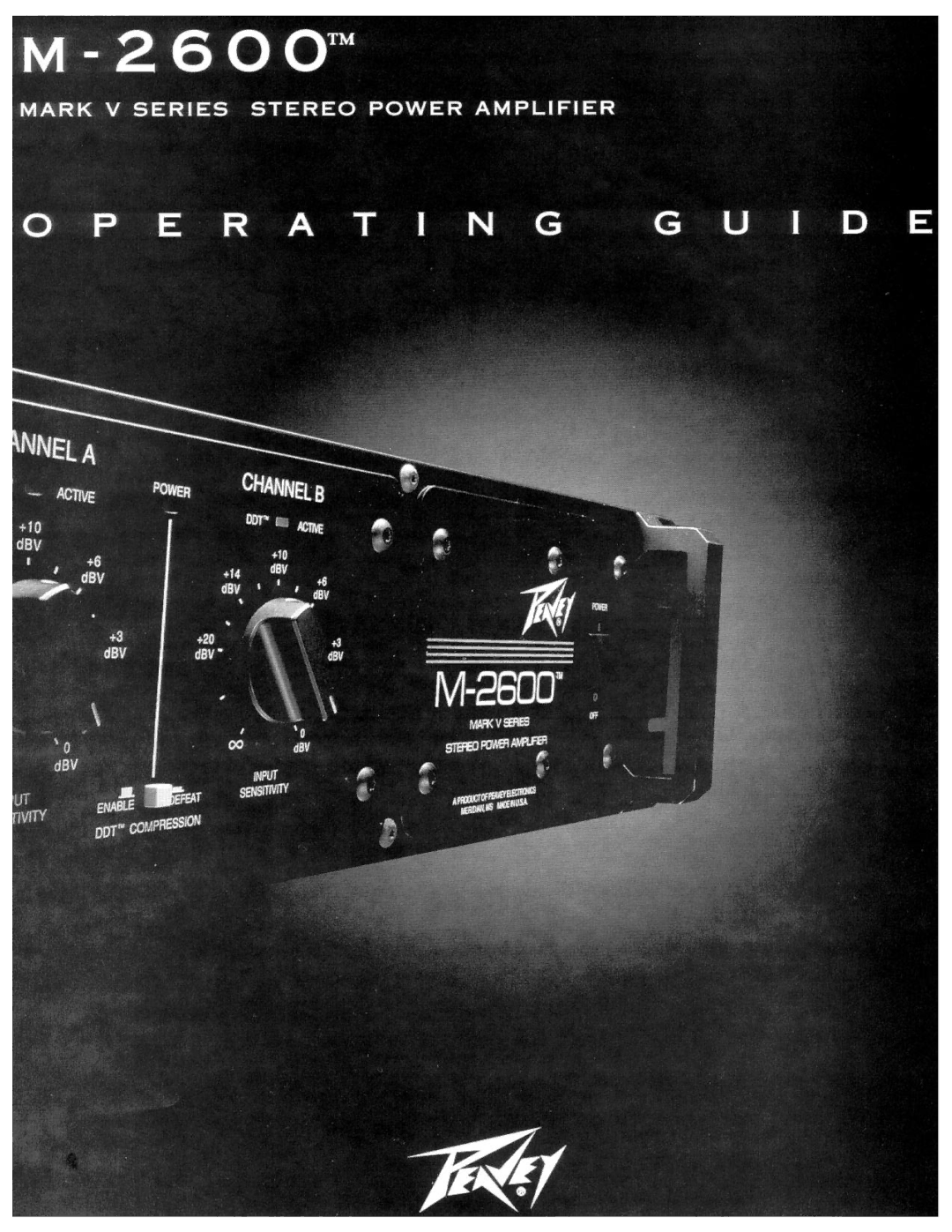 Peavey M-2600 manual 