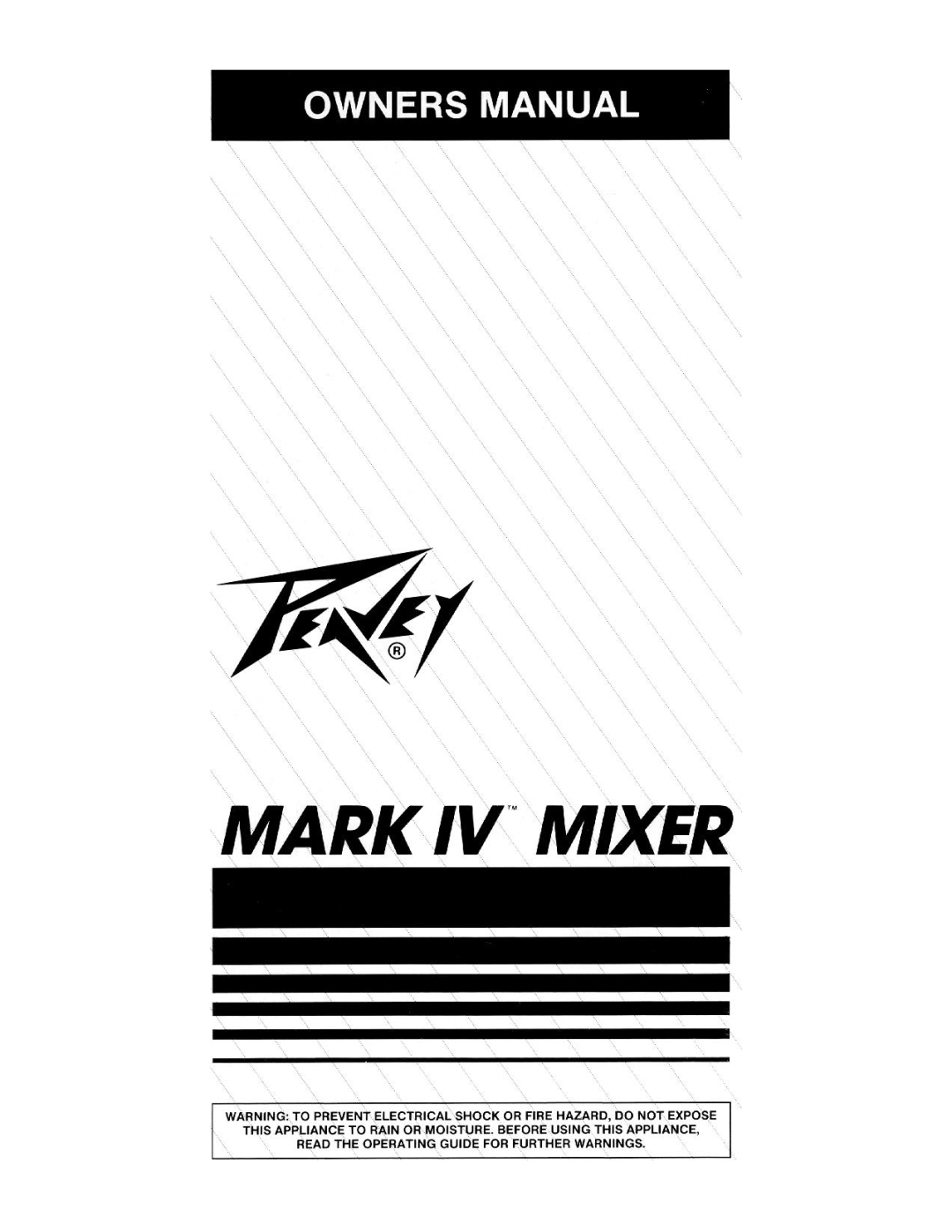 Peavey Mark IV manual 