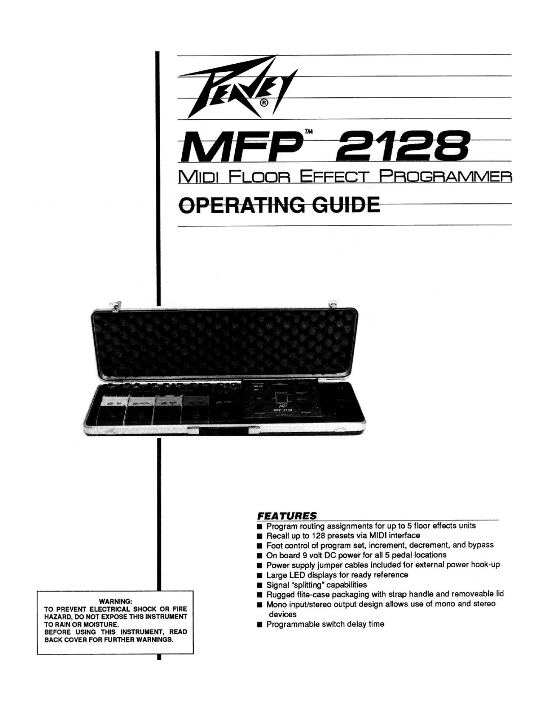 Peavey MFP 2128 manual 