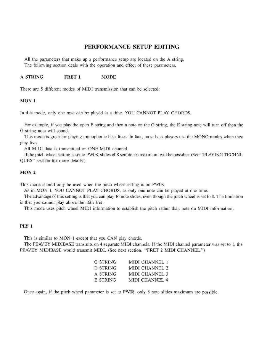 Peavey MidiBase manual 