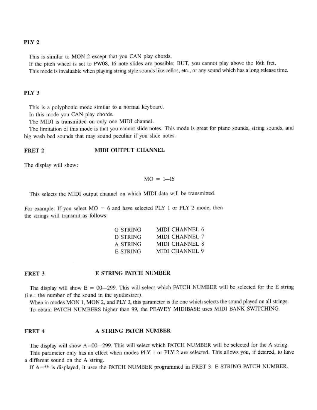 Peavey MidiBase manual 