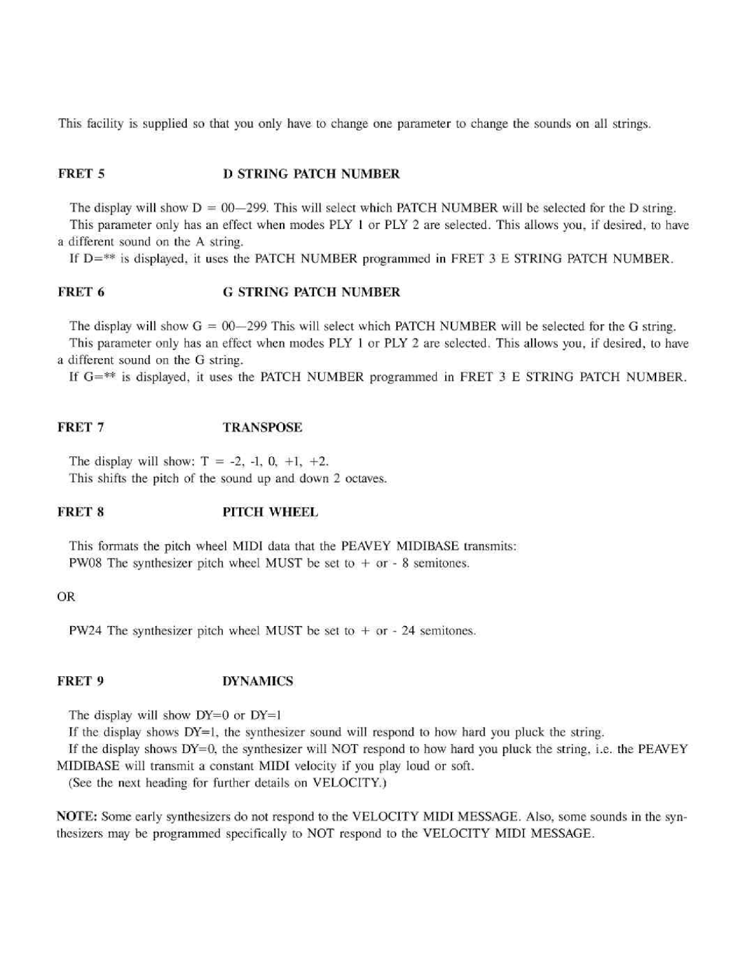 Peavey MidiBase manual 