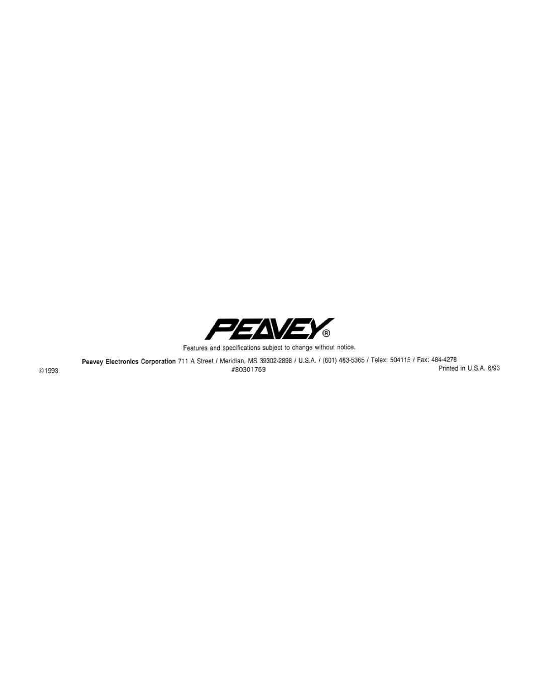 Peavey MidiBase manual 