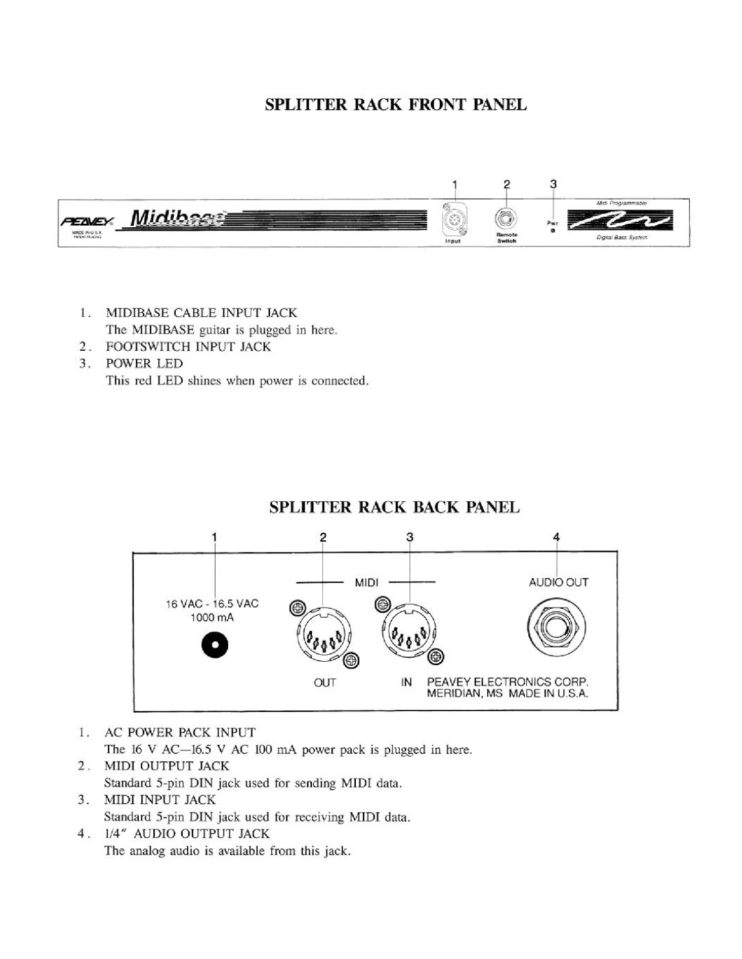 Peavey MidiBase manual 