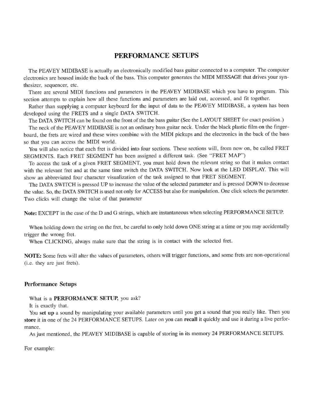 Peavey MidiBase manual 