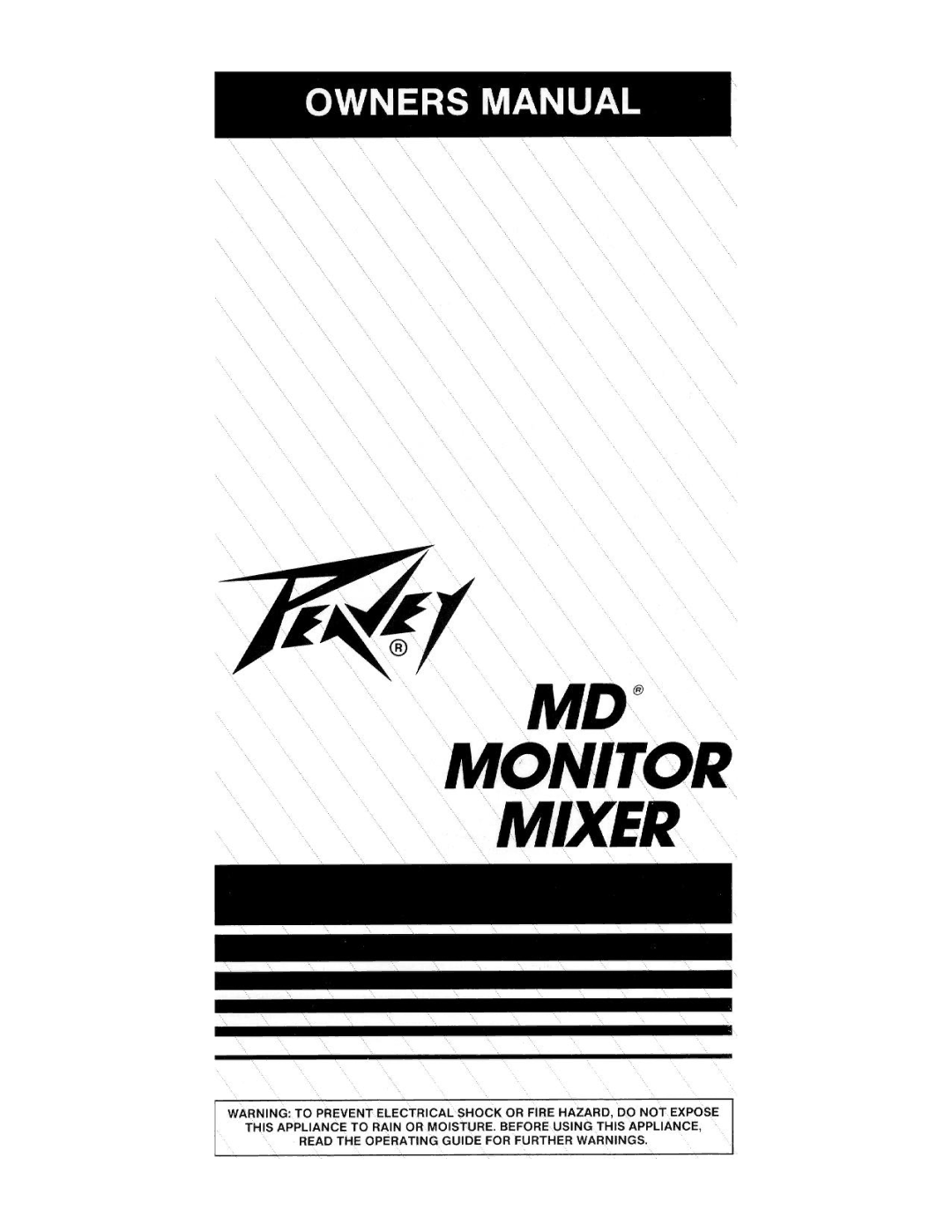 Peavey Monitor Mixer manual 