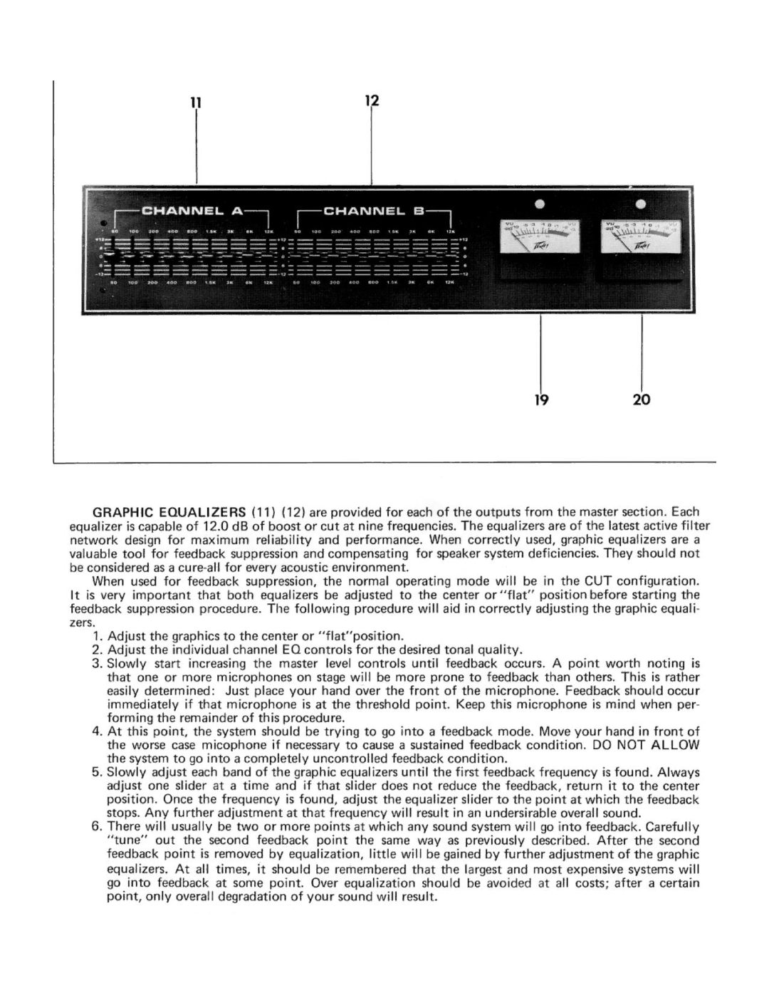 Peavey PA 1000S manual 