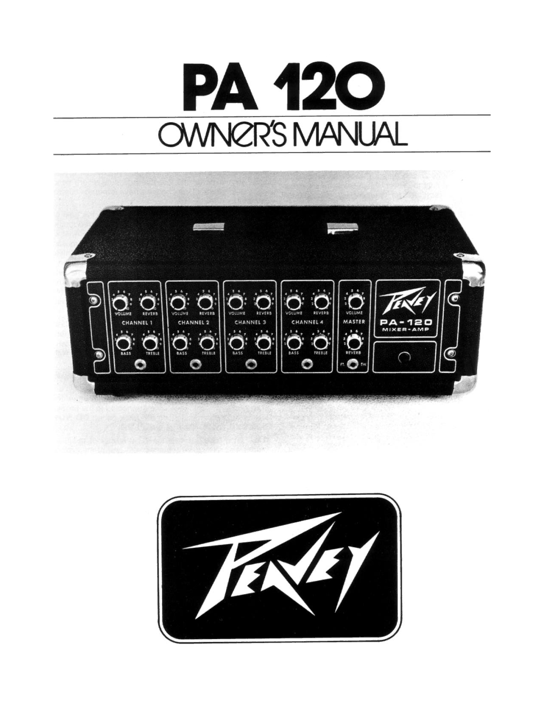 Peavey PA 120 manual 