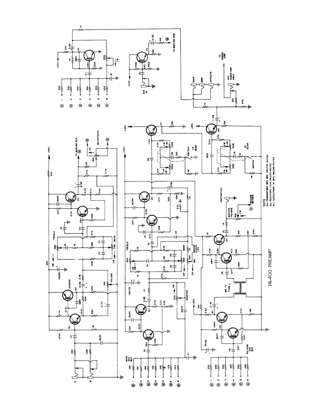 Peavey PA 400 manual 