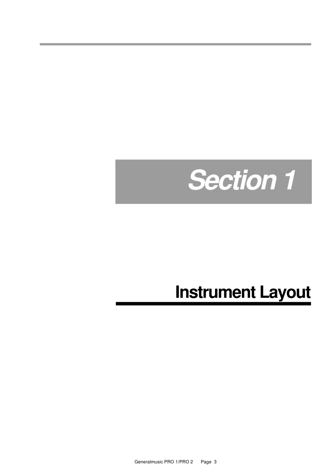 Peavey Pro 2, Pro 1 owner manual Section, Instrument Layout 