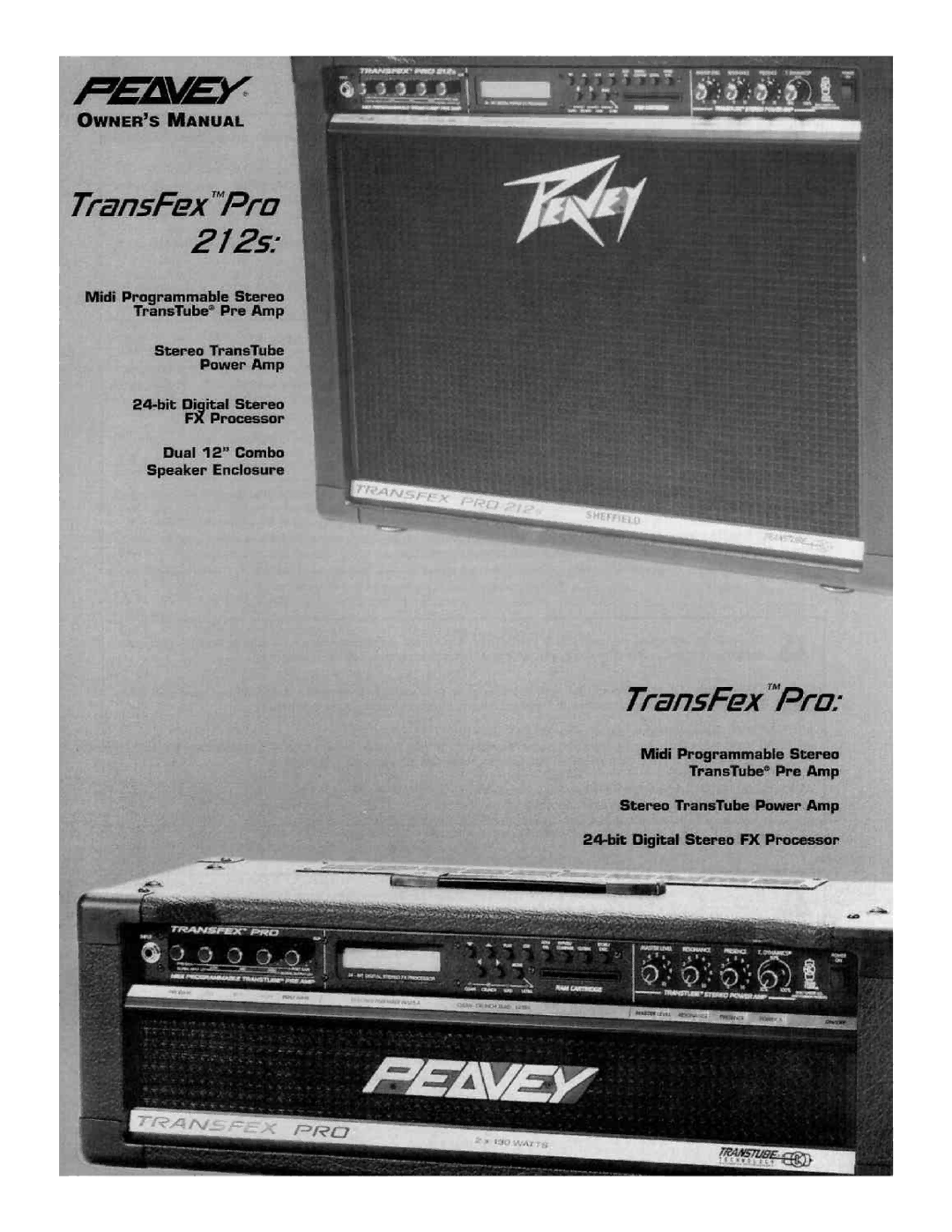 Peavey Pro 212s manual 