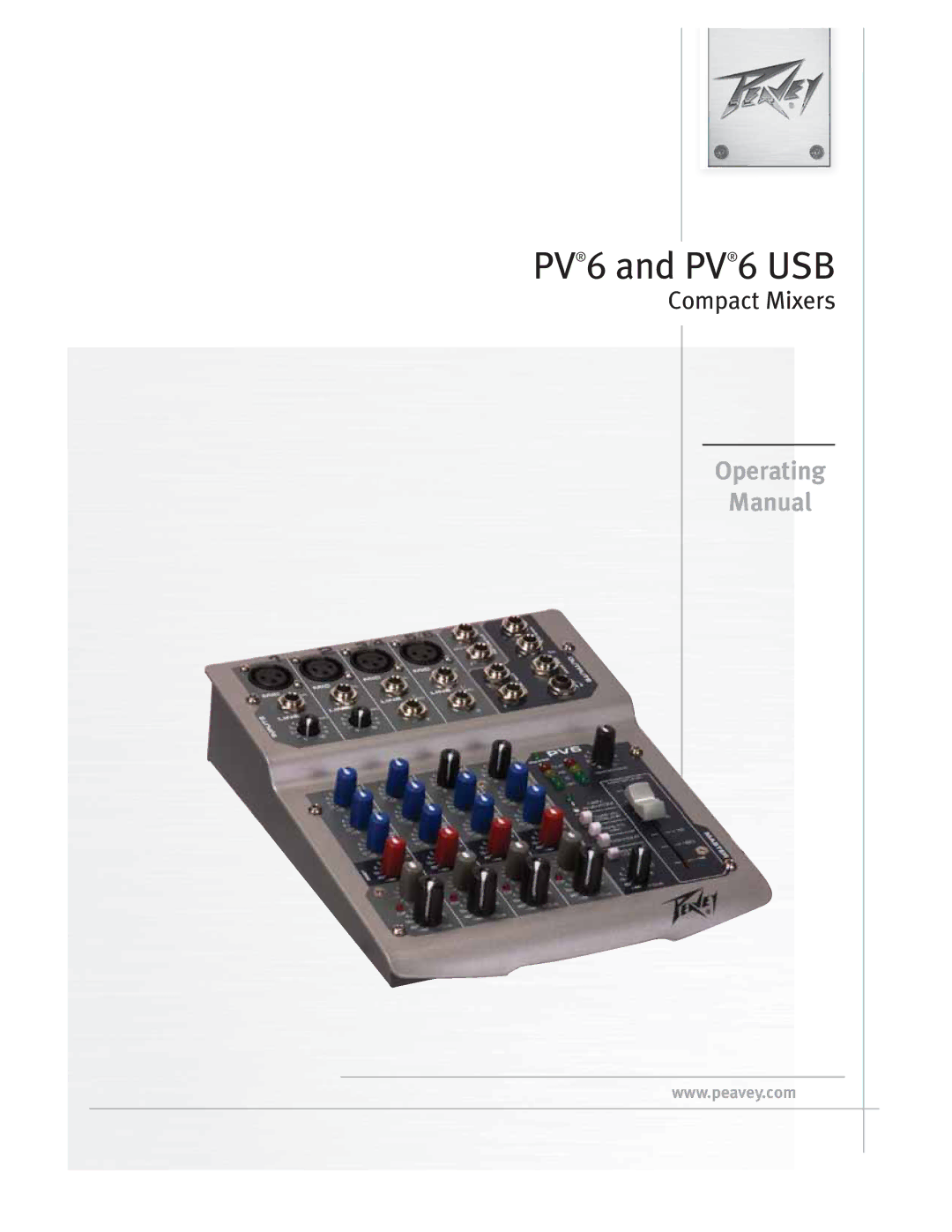 Peavey PV6 AND PV6 USB manual 17ˆBOE17ˆ64# 