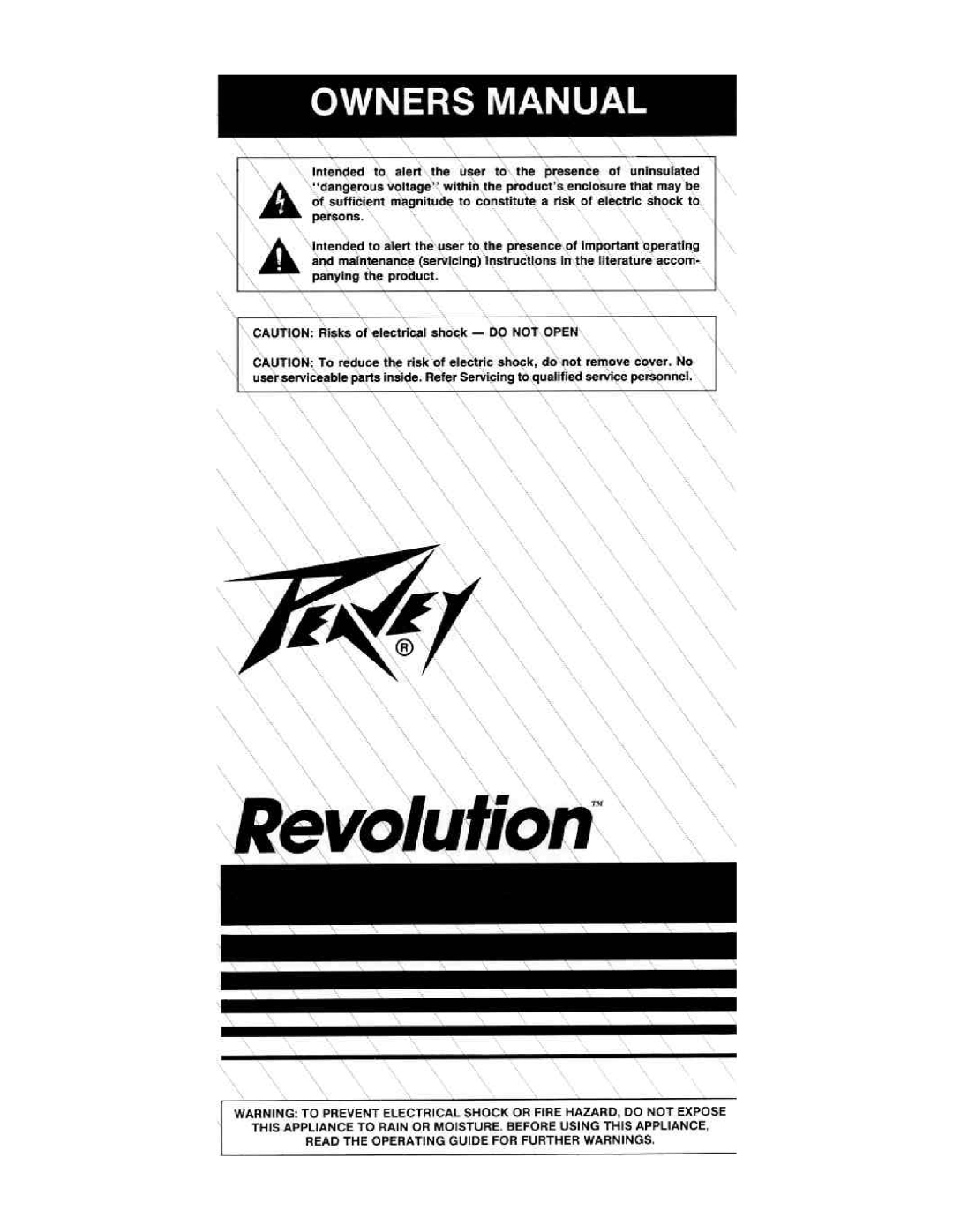 Peavey Revolution manual 