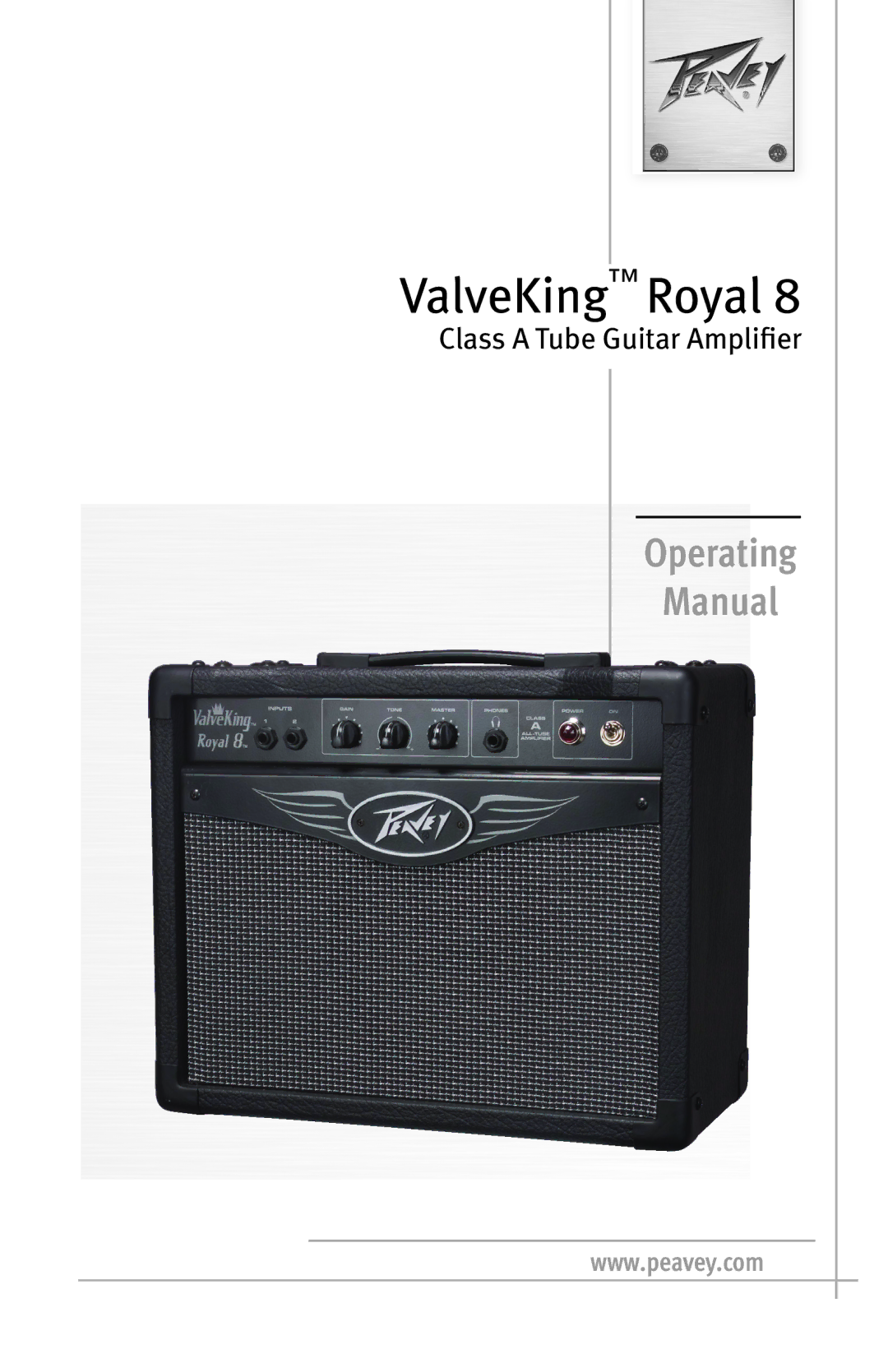 Peavey ROYAL 8 manual ValveKing Royal 