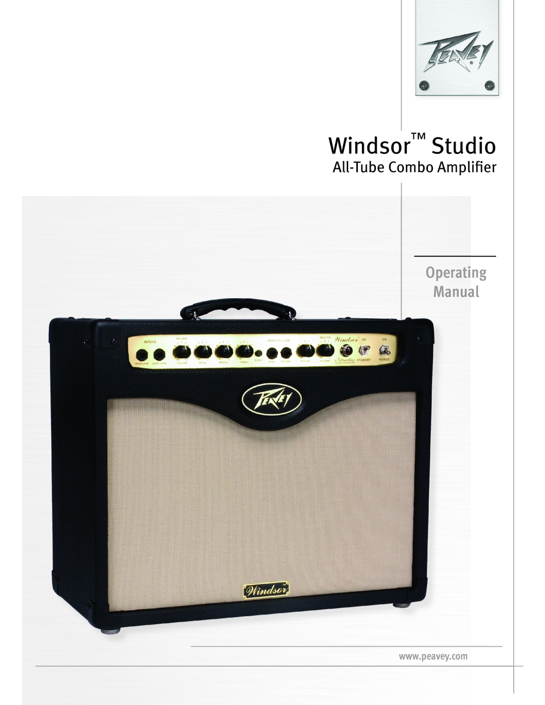 Peavey manual Windsor Studio 