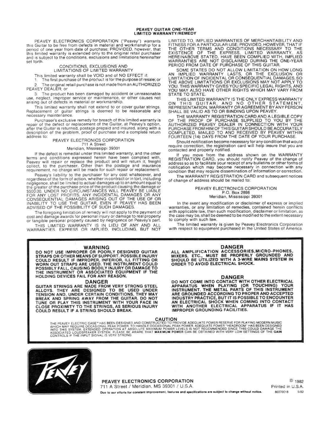 Peavey T-15 manual 