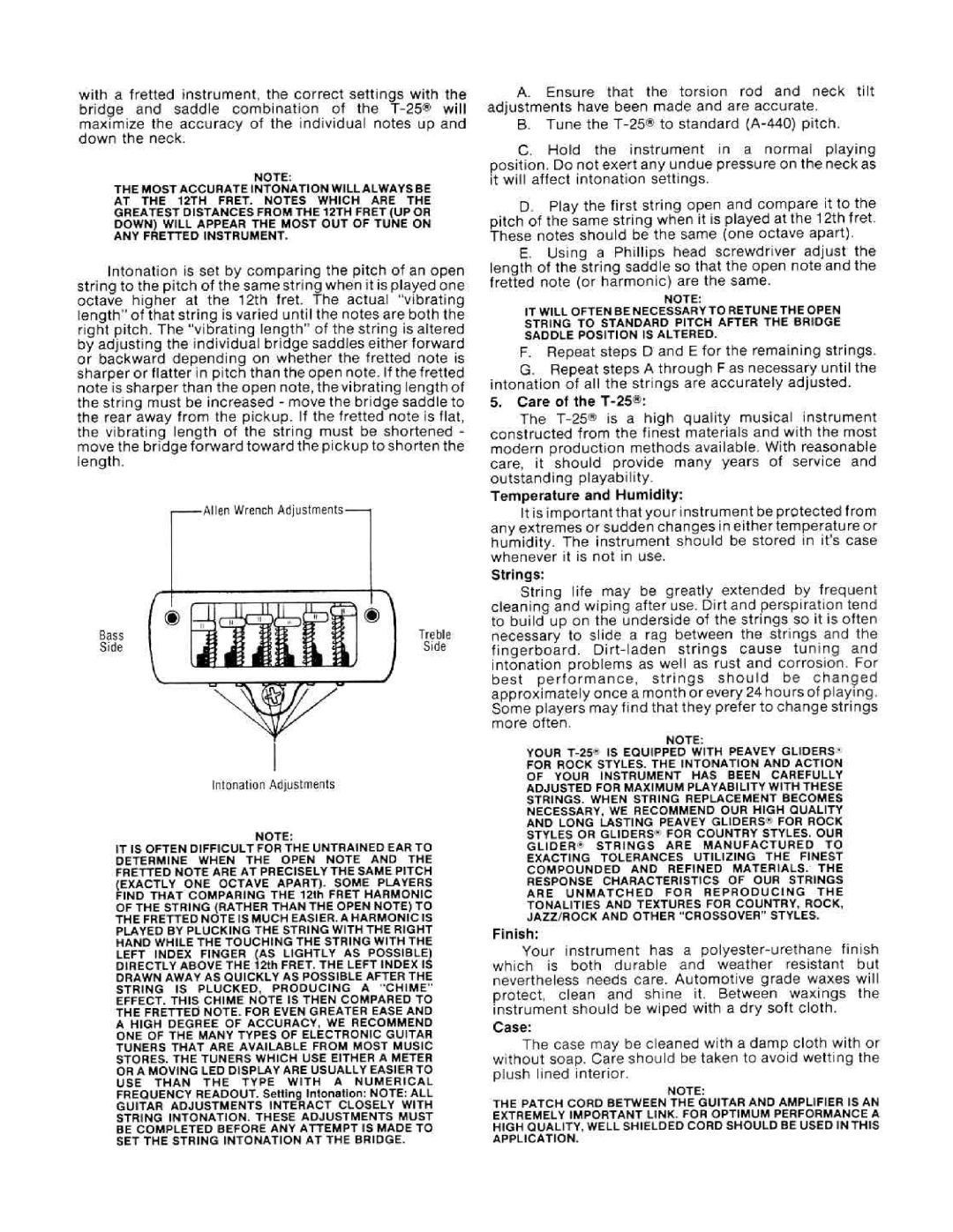 Peavey T-25 manual 