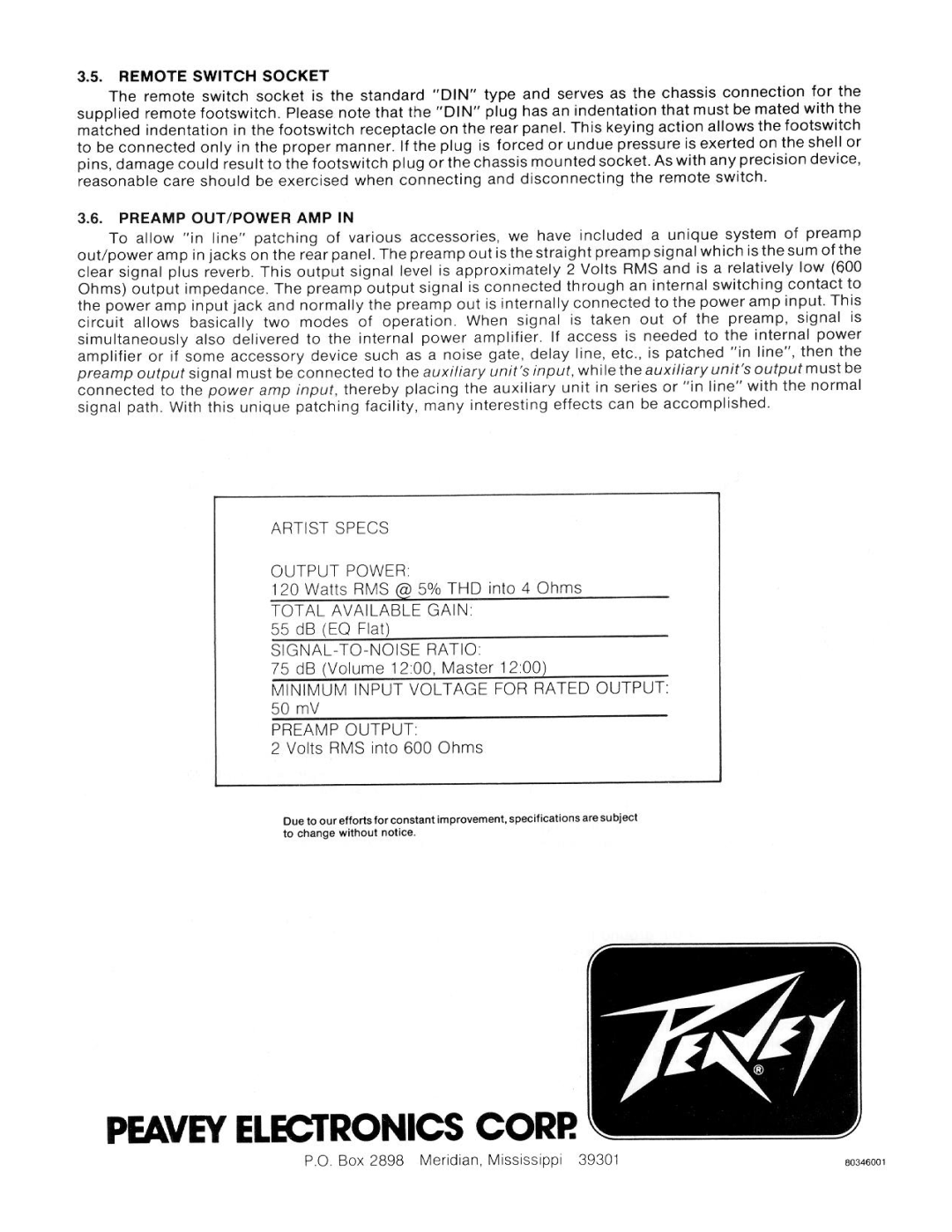 Peavey T Series manual 