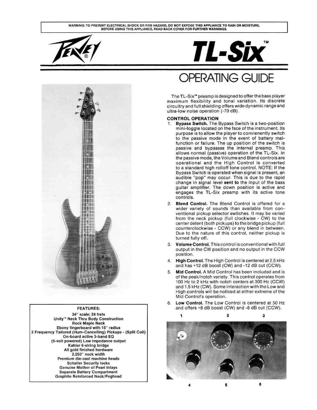 Peavey TL-Six manual 