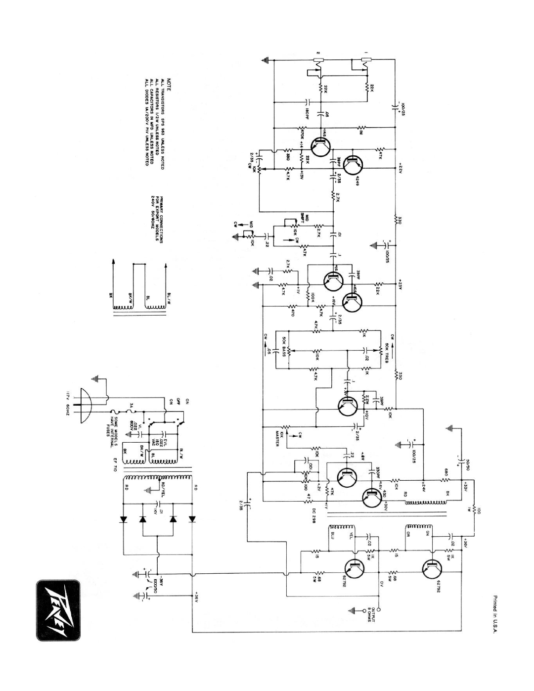 Peavey TNT 100 manual 