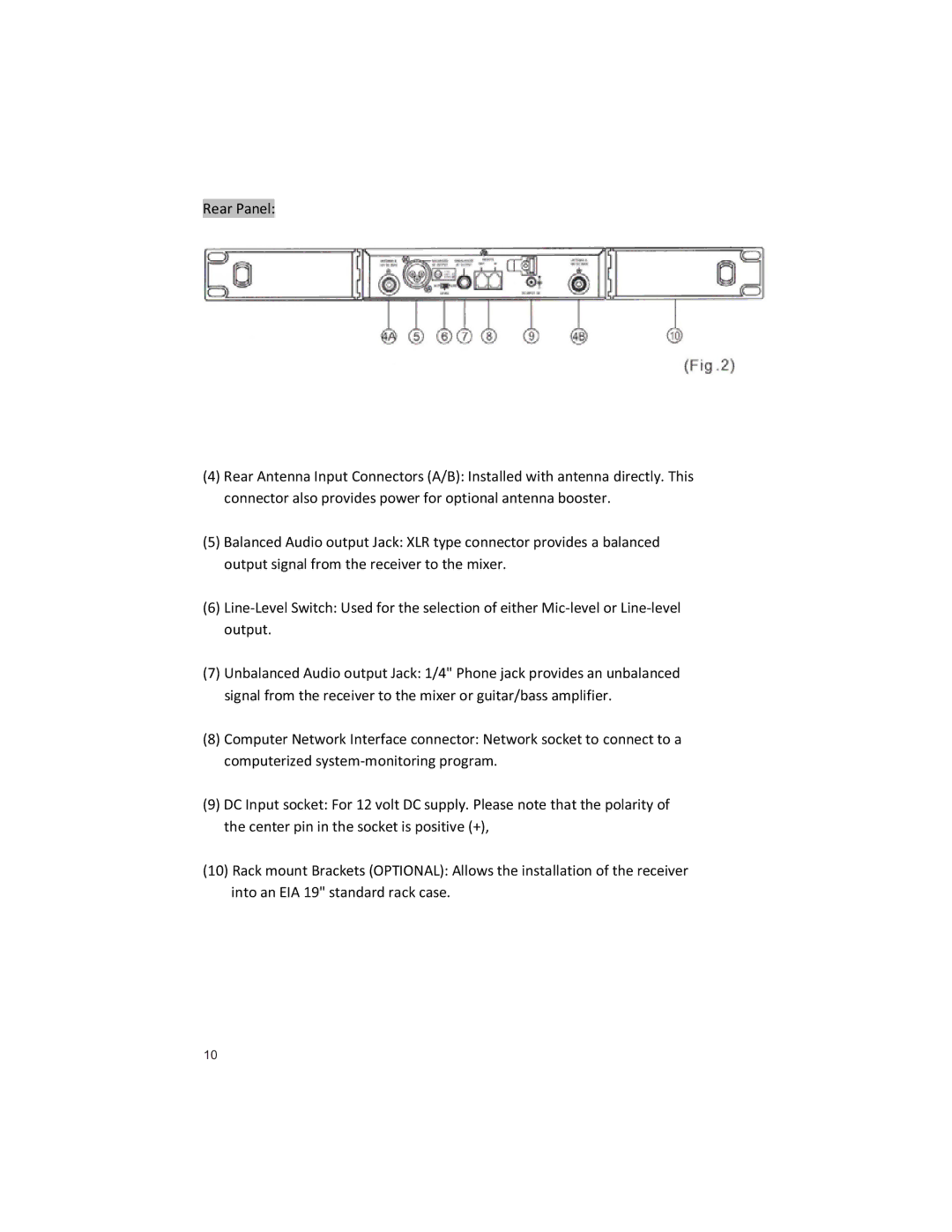 Peavey U1002 manual 