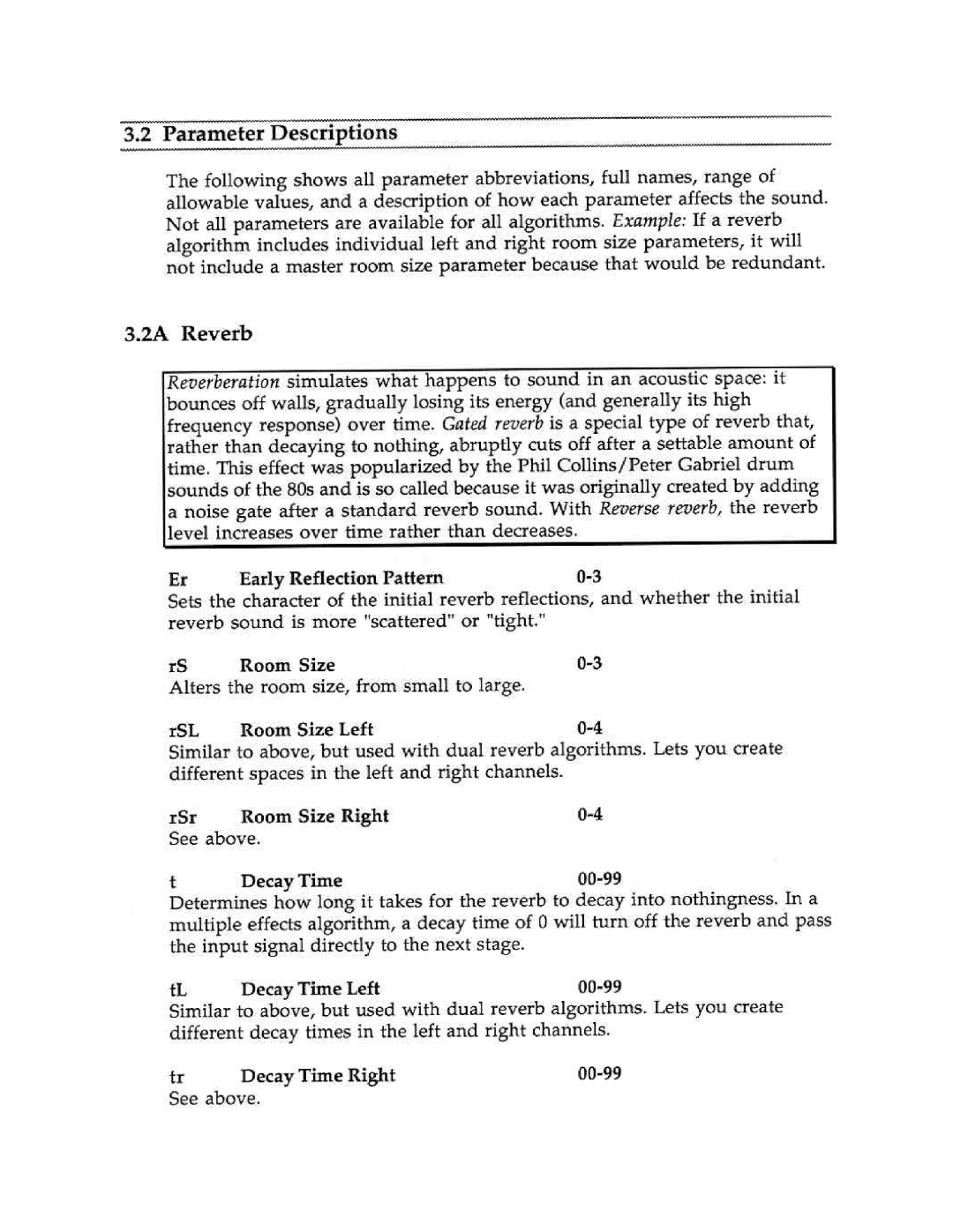 Peavey Ultraverb II manual 