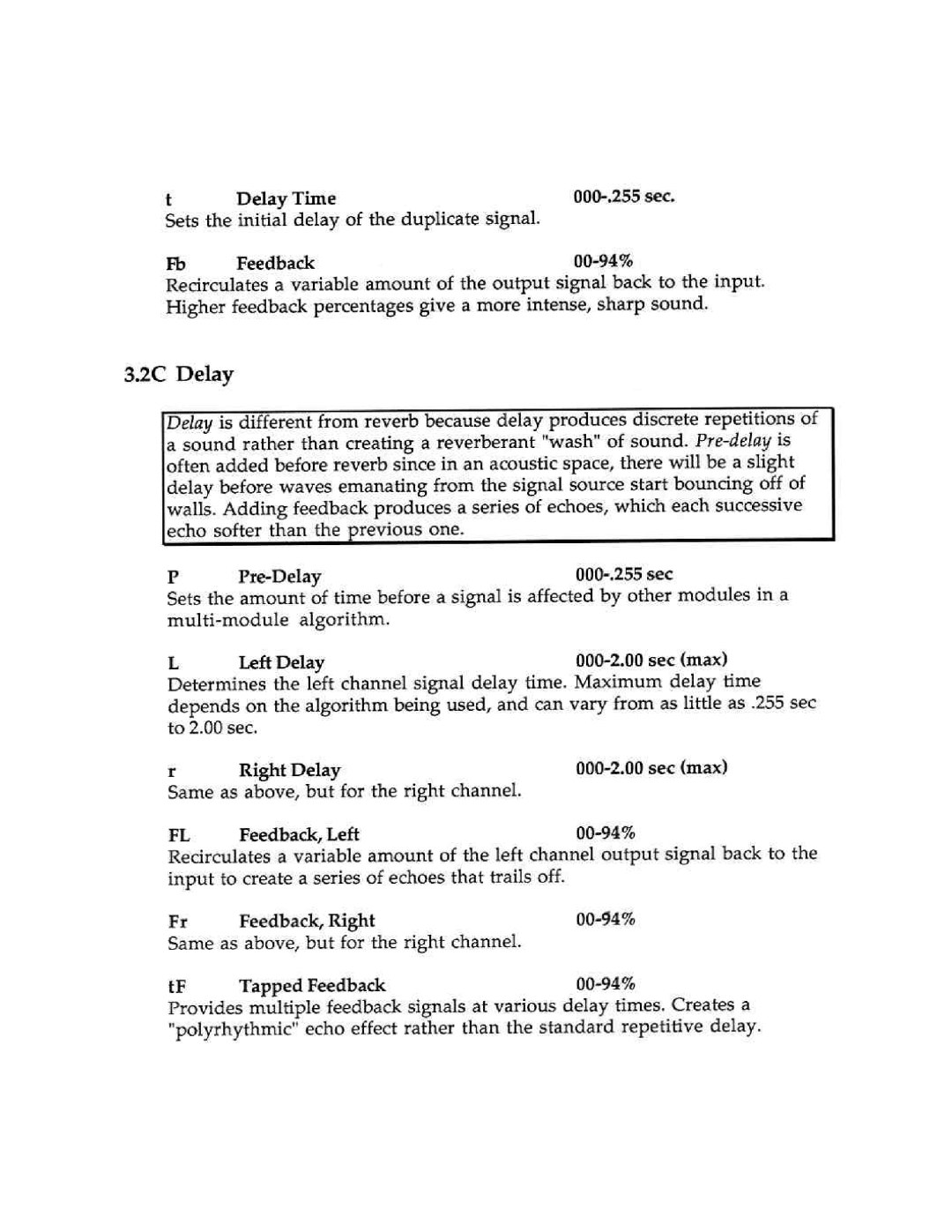 Peavey Ultraverb II manual 