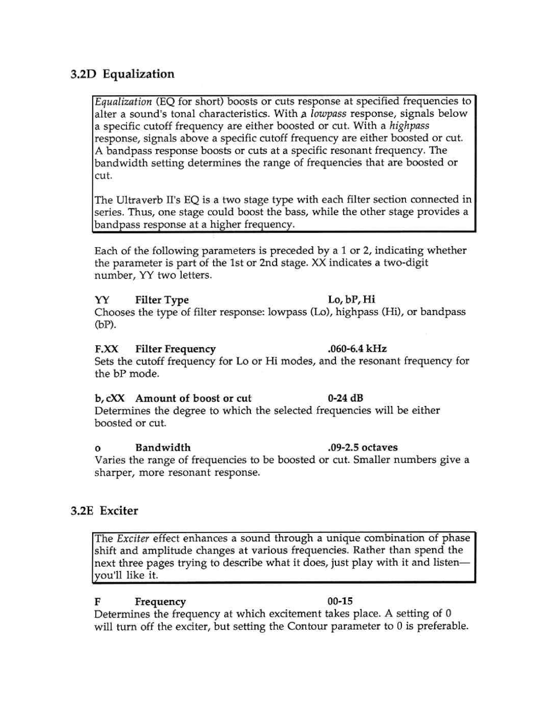 Peavey Ultraverb II manual 