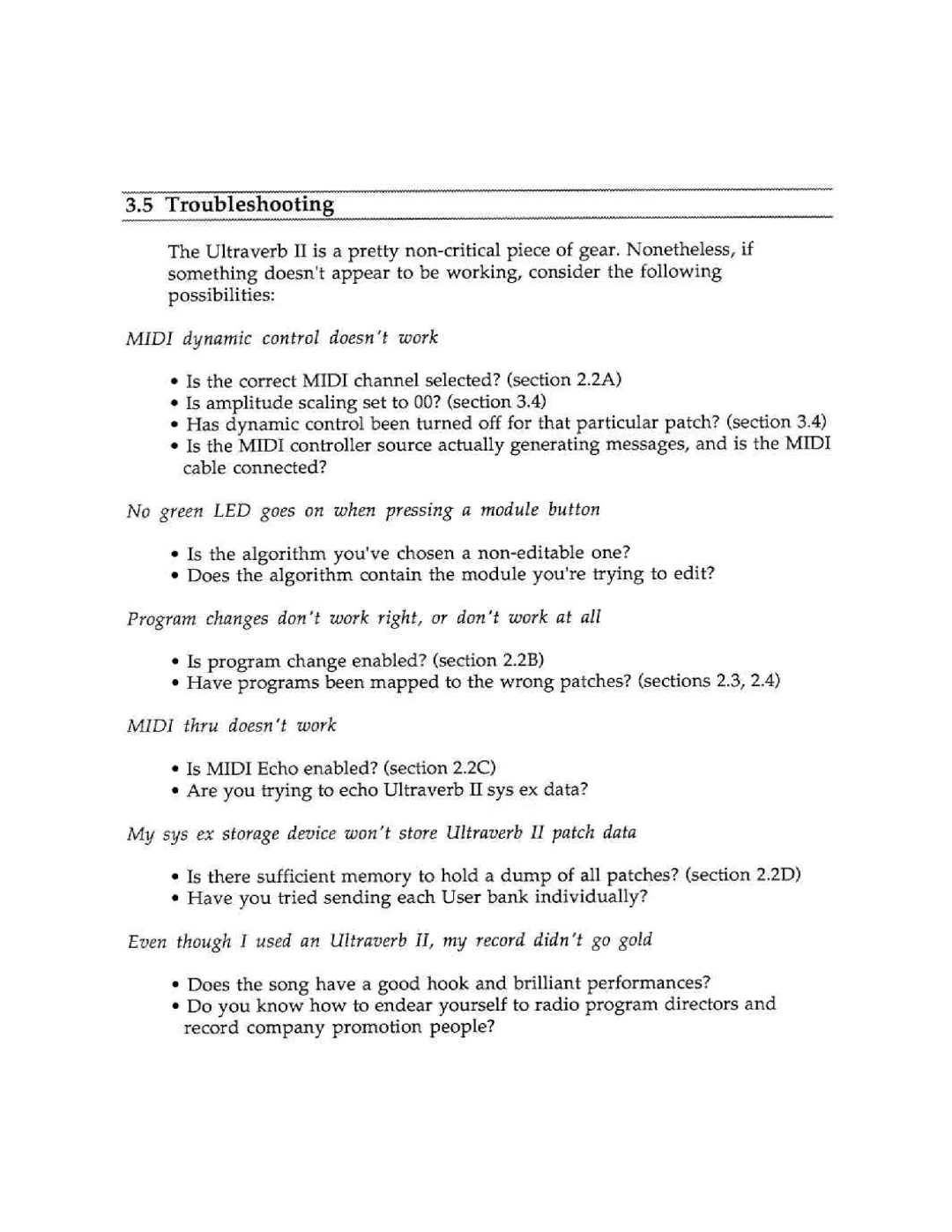 Peavey Ultraverb II manual 