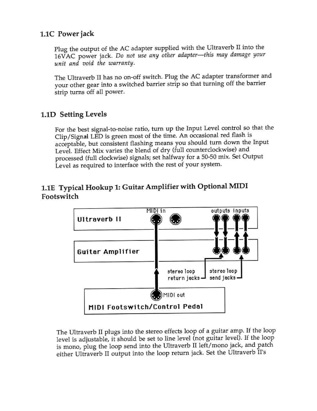 Peavey Ultraverb II manual 