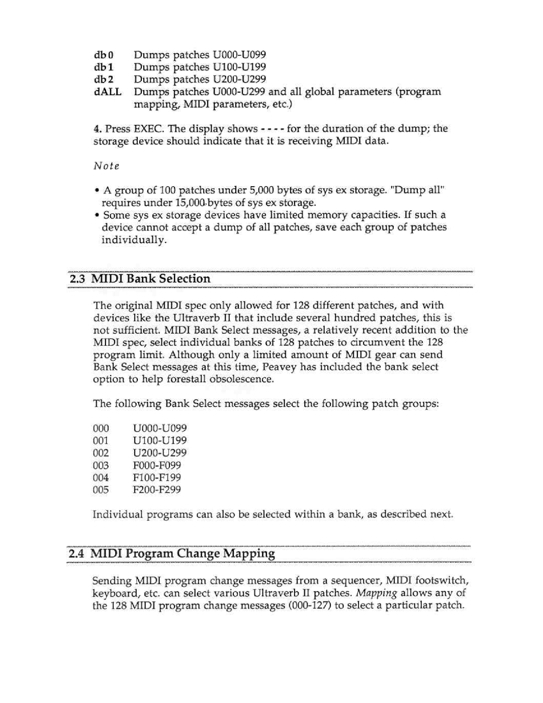 Peavey Ultraverb II manual 